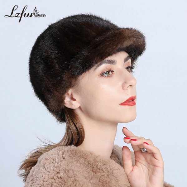 Luxury Mink Patchwork Baseball Cap - Ethical Fur Craftsmanship Since  | Style 2308#2308 - Image 3